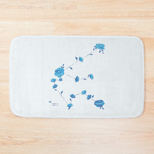Item preview, Aquarius Floral Zodiac Constellation designed and sold by TheThankfulTyne.