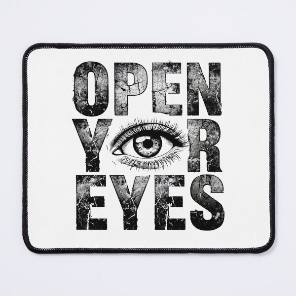 Item preview, Open Your Eyes Motivational Streetwear Graphic T-Shirt designed and sold by Kavya Art.