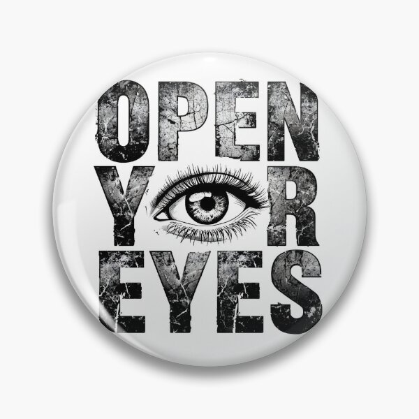 Item preview, Open Your Eyes Motivational Streetwear Graphic T-Shirt designed and sold by Kavya Art.