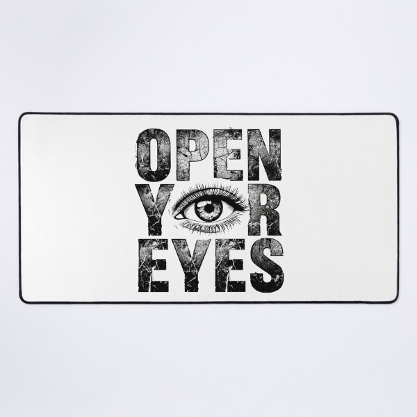 Item preview, Open Your Eyes Motivational Streetwear Graphic T-Shirt designed and sold by Kavya Art.