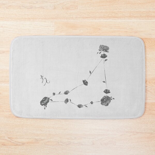 Item preview, Capricorn Floral Zodiac Constellation designed and sold by TheThankfulTyne.
