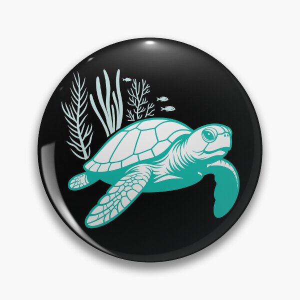 Item preview, Midnight Tide Pocket Turtle - Premium Dark Mode Logo designed and sold by ArthousePromos.