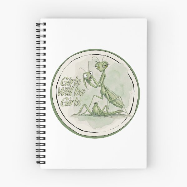 Item preview, Girls Will Be Girls - Praying Mantis Illustration designed and sold by Wilcox PhotoArt.