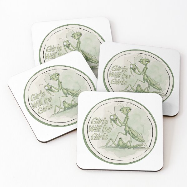 Item preview, Girls Will Be Girls - Praying Mantis Illustration designed and sold by Wilcox PhotoArt.