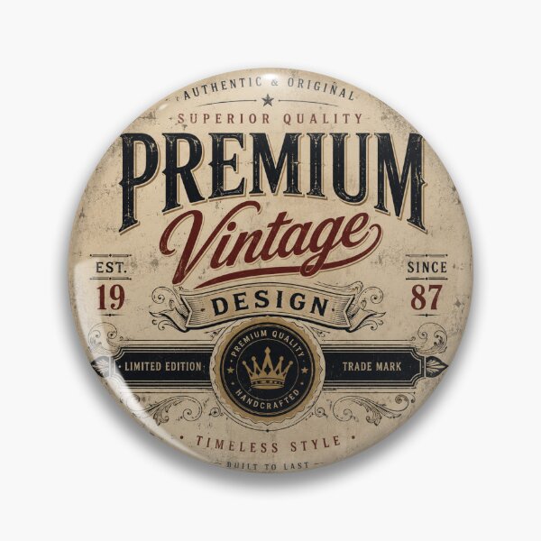 Item preview, Premium Vintage Design – Timeless Luxury Retro Wall Art Illustration designed and sold by AstraDrip Studio.