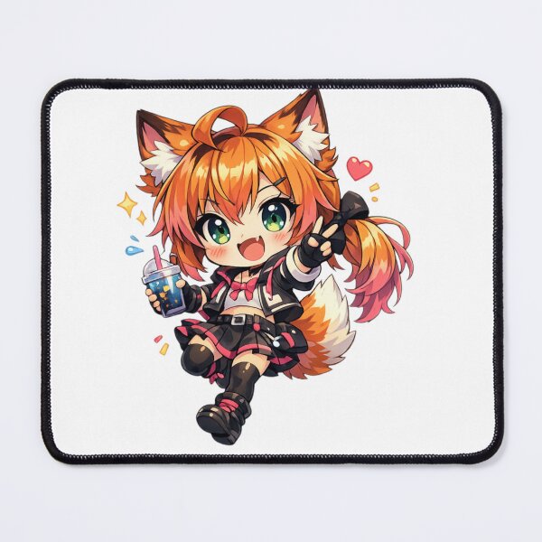 Item preview, Kawaii Anime Fox Girl Boba Tea designed and sold by IMOBILYARI VibeCore.