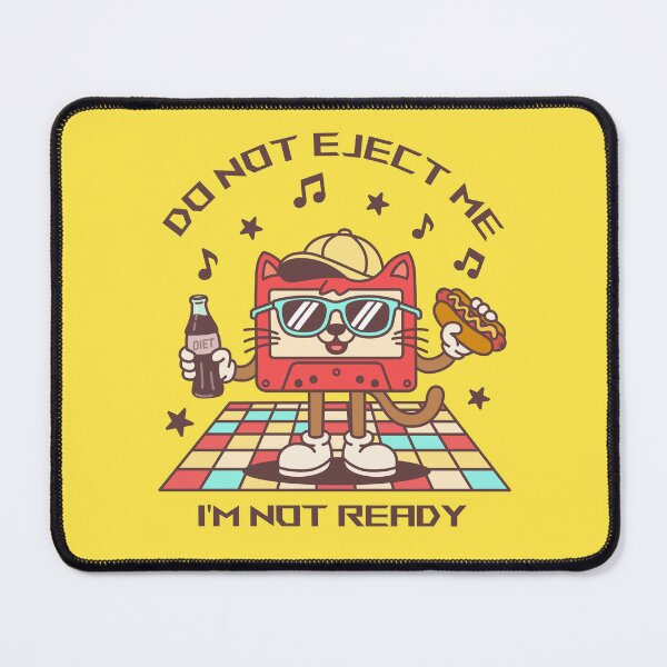 Item preview, Retro Cassette Cat 80s Nostalgia Cartoon For Vintage Music Lovers designed and sold by roarsomethings.
