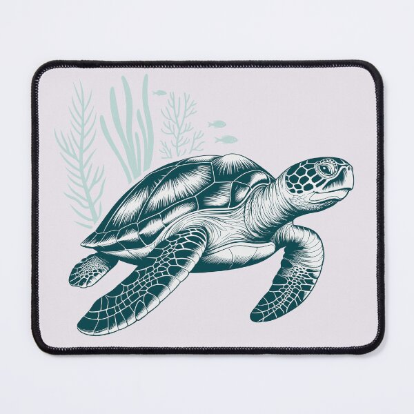 Item preview, Ancient Mariner Sea Turtle - Detailed Vintage Etching designed and sold by ArthousePromos.