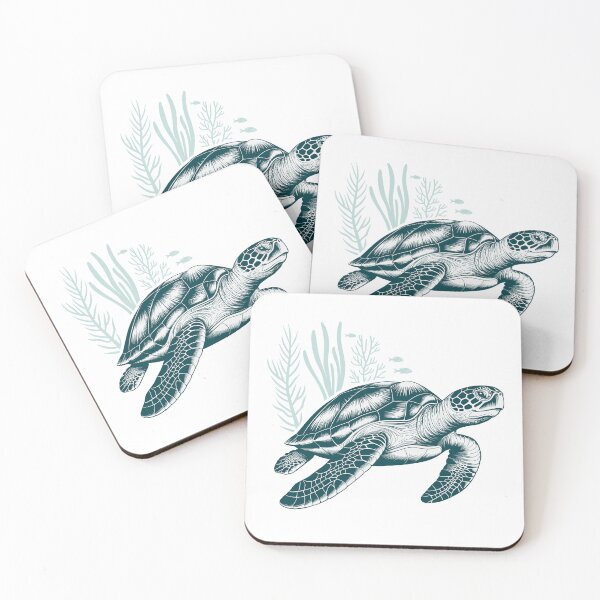 Item preview, Ancient Mariner Sea Turtle - Detailed Vintage Etching designed and sold by ArthousePromos.