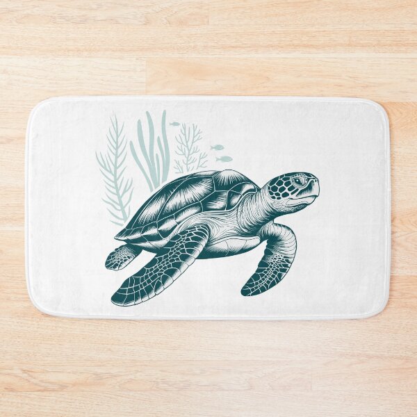 Item preview, Ancient Mariner Sea Turtle - Detailed Vintage Etching designed and sold by ArthousePromos.
