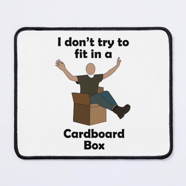 Item preview, Cardboard Box Not Trying To Fit In Farewell Party designed and sold by Nisha Prabhu.