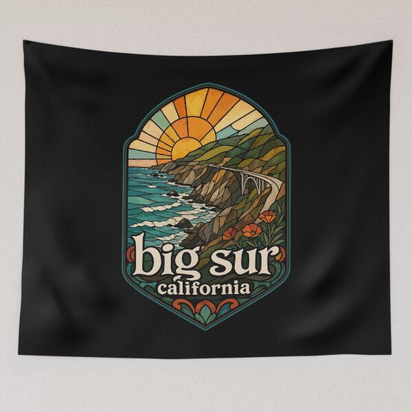 Item preview, Big Sur California Stained Glass Art designed and sold by TomFrontierArt.