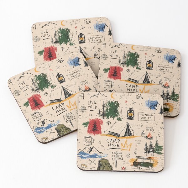 Item preview, Camp More Adventure Collage designed and sold by naturalsurvival.