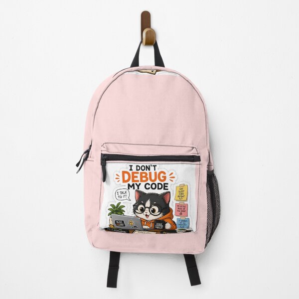 Item preview, Debug Cat Sticker | Funny Programmer Cat | I Don't Debug My Code I Talk To It | Coding Laptop Sticker designed and sold by GenZStickerHub1.