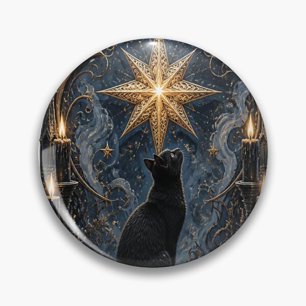 Item preview, Black Cat & Candlelit Star-#blackcataesthetic # designed and sold by mo-carnival.