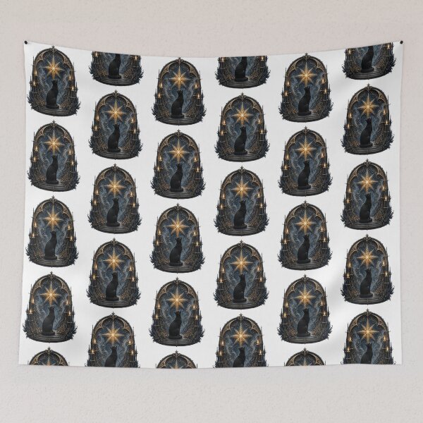 Item preview, Black Cat & Candlelit Star-#blackcataesthetic # designed and sold by mo-carnival.
