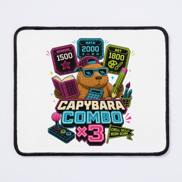 Item preview, Back to School – Capybara Combo x3 High Score designed and sold by Fenay Designs.