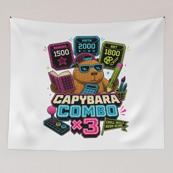 Item preview, Back to School – Capybara Combo x3 High Score designed and sold by Fenay Designs.