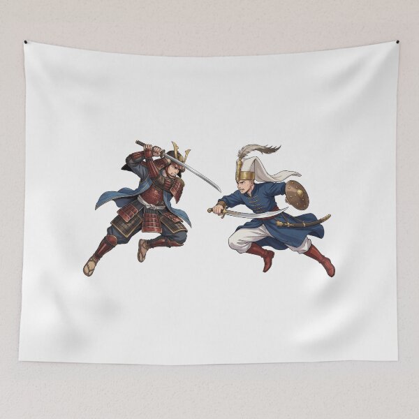Item preview, Samurai vs Ottoman Janissary - Anime Warrior Battle designed and sold by TontikDesign.