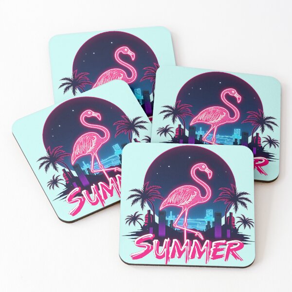 Item preview, Summer Flamingo neon summer designed and sold by Akasilius.