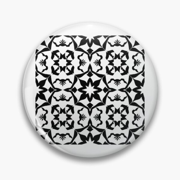 Item preview, Vintage Gothic Damask Symmetrical Pattern Art designed and sold by ByKayaPrints.