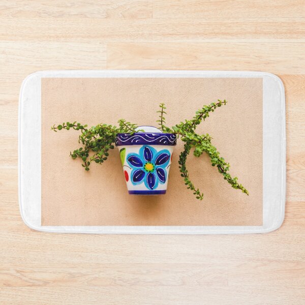 Item preview, Colorful Ceramic Flower Pot With Trailing Succulent Mounted On Pastel Wall designed and sold by Nmallia.