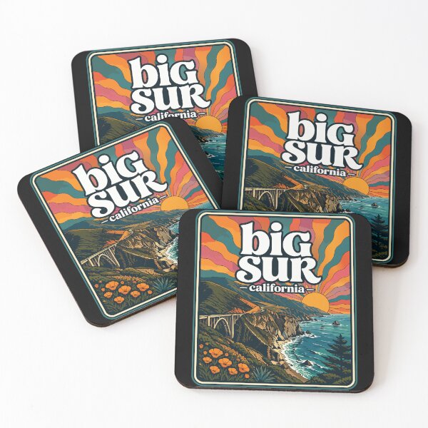 Item preview, Big Sur California Coast Retro Trippy Travel designed and sold by TomFrontierArt.