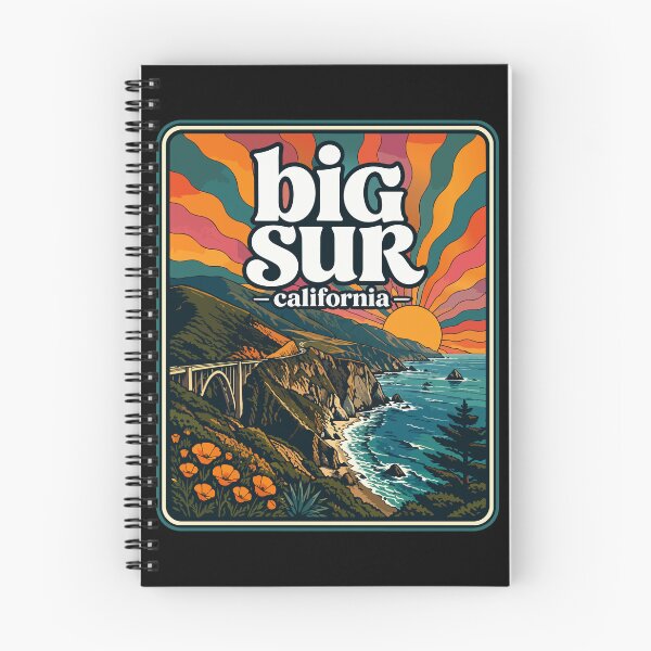 Item preview, Big Sur California Coast Retro Trippy Travel designed and sold by TomFrontierArt.