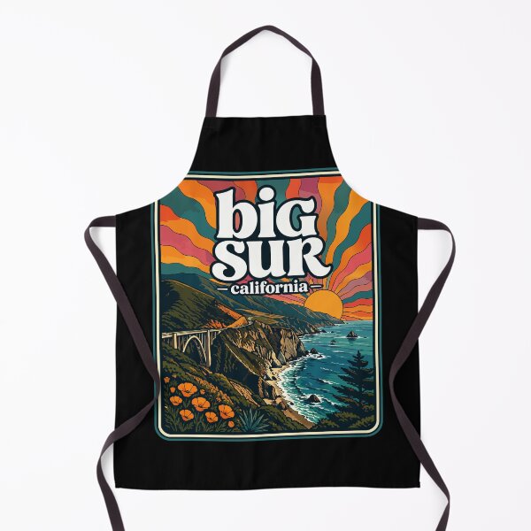 Item preview, Big Sur California Coast Retro Trippy Travel designed and sold by TomFrontierArt.