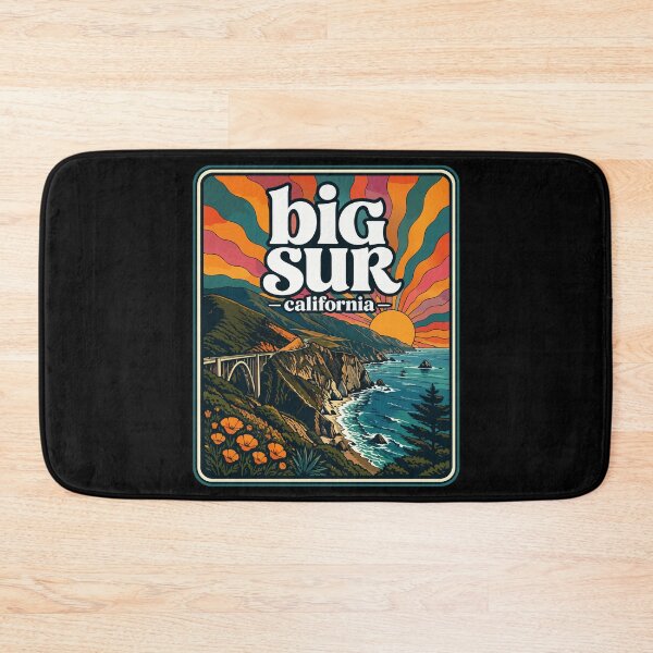 Item preview, Big Sur California Coast Retro Trippy Travel designed and sold by TomFrontierArt.