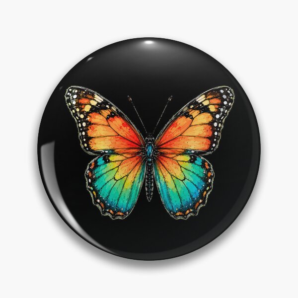 Item preview, Monarch Butterfly Watercolor Art – Colorful Nature Illustration designed and sold by ColorSplash123.