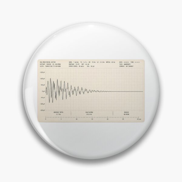 Item preview, Mushin No Mind EEG Brainwave Meditation Science Art designed and sold by ByKayaPrints.