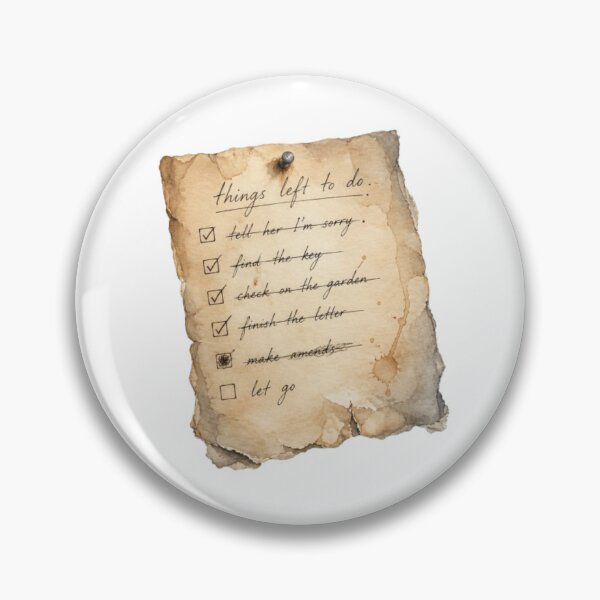Item preview, Vintage Things Left To Do List Let Go Aesthetic Art designed and sold by ByKayaPrints.