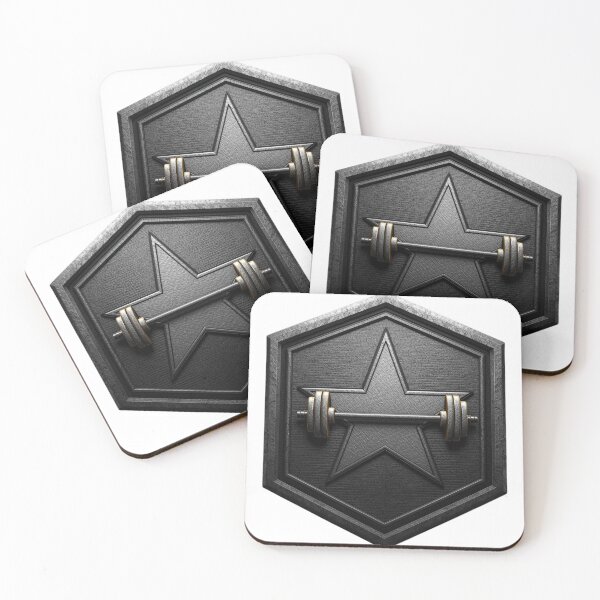 Item preview, Military Star Barbell Strength Emblem designed and sold by Snedsdigital.