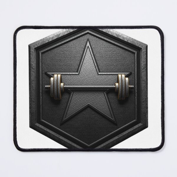 Item preview, Military Star Barbell Strength Emblem designed and sold by Snedsdigital.
