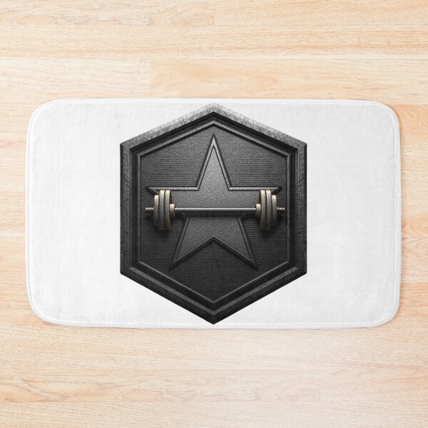 Item preview, Military Star Barbell Strength Emblem designed and sold by Snedsdigital.