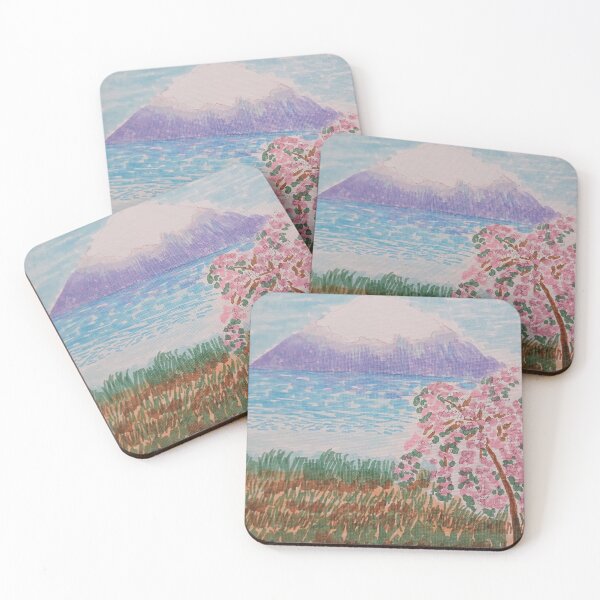 Item preview, Mount Fuji with Cherry Blossom Tree designed and sold by Aquamarineelle.