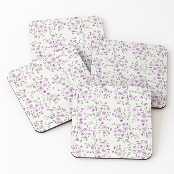 Item preview, The flower garden is blooming with shades of pink purple. designed and sold by LifeTU.
