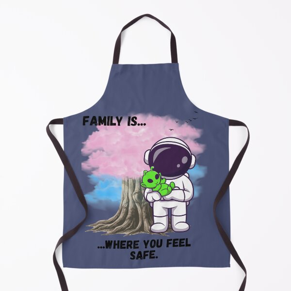 Item preview, Family Is Where You Feel Safe Cute Astronaut and Alien Design designed and sold by AhmadAnnaPrints.