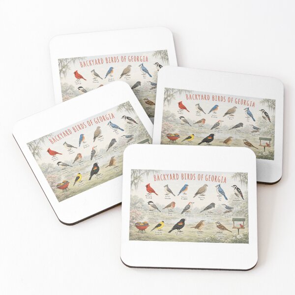 Item preview, Backyard birds in Georgia Poster designed and sold by AndyMcBird.