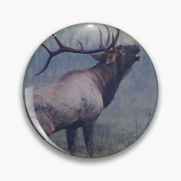 Item preview, Bull Elk Bugling in the Mist designed and sold by NateNelsonPhoto.