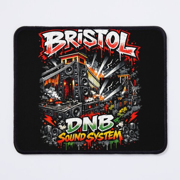 Item preview, Bristol DnB Sound System Clifton Suspension Bridge Graffiti Art designed and sold by ZenRave Designs.