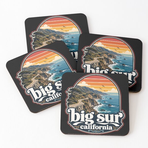 Item preview, Big Sur California Coast Retro Travel designed and sold by TomFrontierArt.