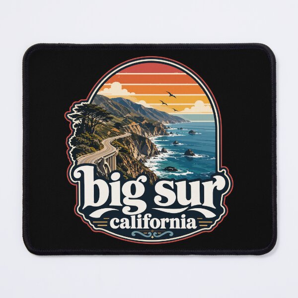Item preview, Big Sur California Coast Retro Travel designed and sold by TomFrontierArt.