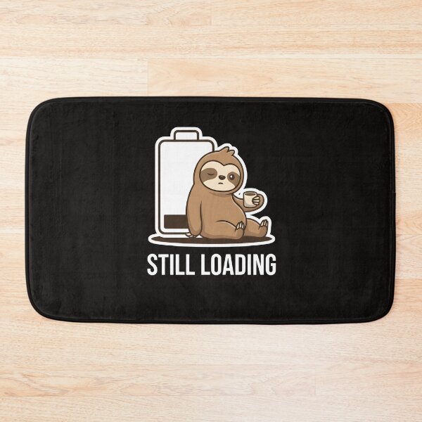 Item preview, Still Loading Sloth Funny Coffee Battery T-Shirt Cute Lazy Sloth Graphic Tee designed and sold by StickerNestYou.