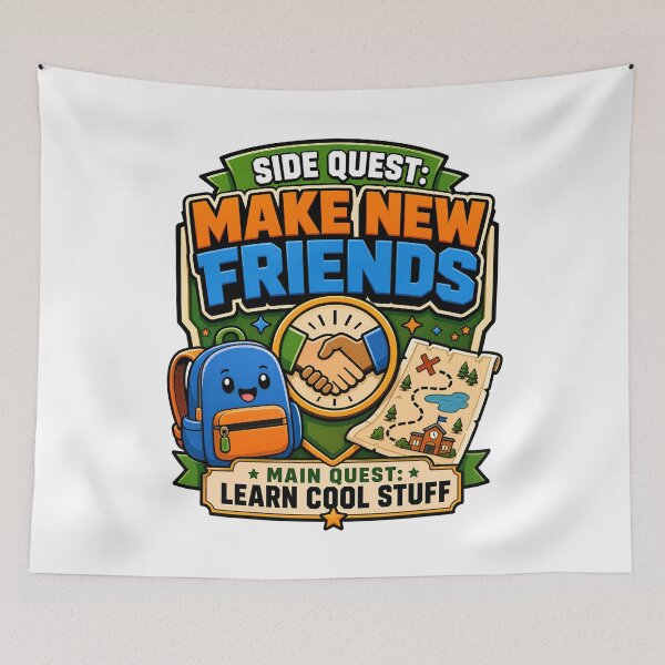 Item preview, Back to School – Side Quest: Make New Friends designed and sold by Fenay Designs.