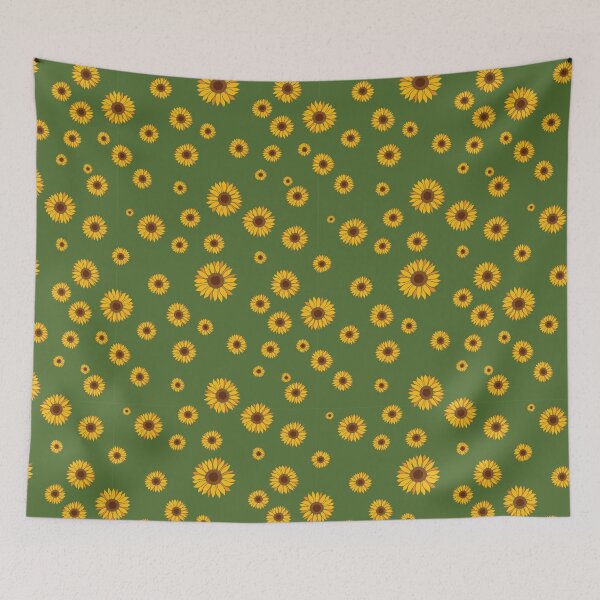 Item preview, Sunflower Scatter on Green designed and sold by Qousqoza7.