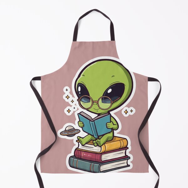 Item preview, Lost in the Universe of Books | Cute Alien Reader designed and sold by SmokingAlien.