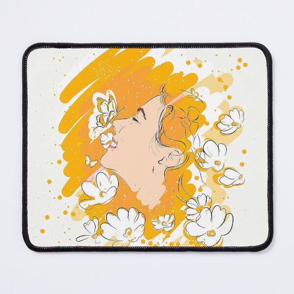 Item preview, Where Flowers Bloom – Yellow Butterfly Art designed and sold by HeyaSnober.