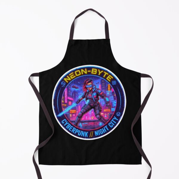 Item preview, Cyberpunk Night City Neon Warrior Sticker Design designed and sold by ExploreAura Studio.
